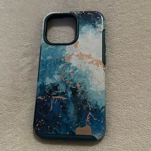 Otterbox Blue & Silver Marble, iPhone 13 Pro Phone Case